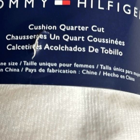 New Tommy Hilfiger Socks Women’s 6 Pair White Cushion Quarter Cut Casual Active - Picture 8 of 13